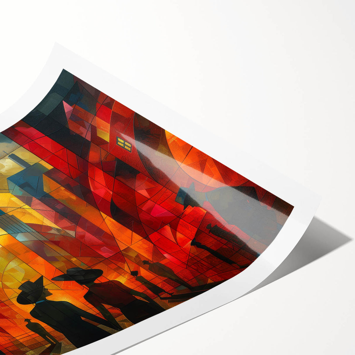 Glam Abstract Cityscape Wall Art – Chic Modern Glamorous Decor