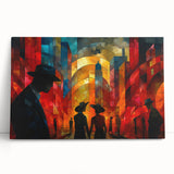 Glam Abstract Cityscape Wall Art – Chic Modern Glamorous Decor