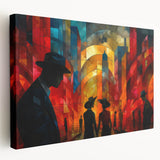 Glam Abstract Cityscape Wall Art – Chic Modern Glamorous Decor