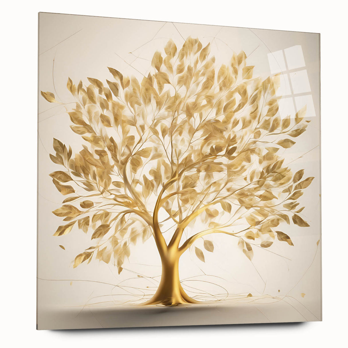 Golden Tree of Life Glam Wall Art – Luxury Home Decor in Modern Style
