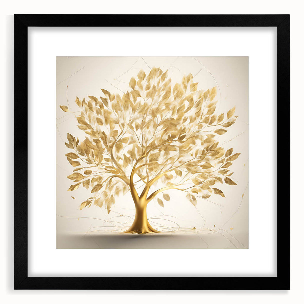 Golden Tree of Life Glam Wall Art – Luxury Home Decor in Modern Style