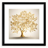 Golden Tree of Life Glam Wall Art – Luxury Home Decor in Modern Style