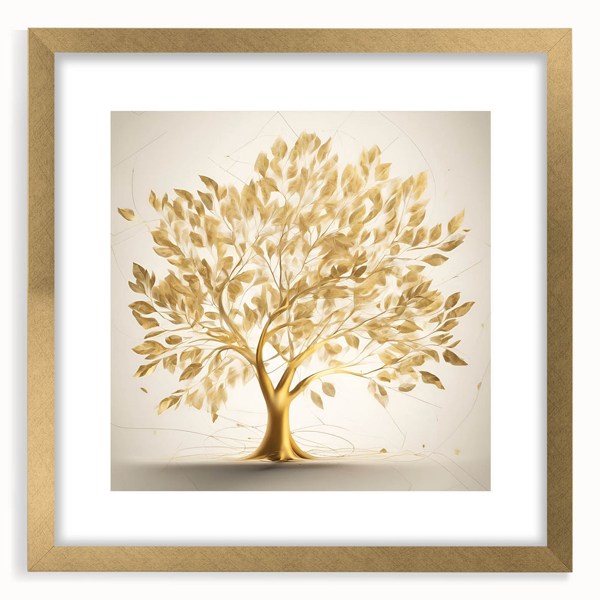 Golden Tree of Life Glam Wall Art – Luxury Home Decor in Modern Style