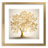 Golden Tree of Life Glam Wall Art – Luxury Home Decor in Modern Style