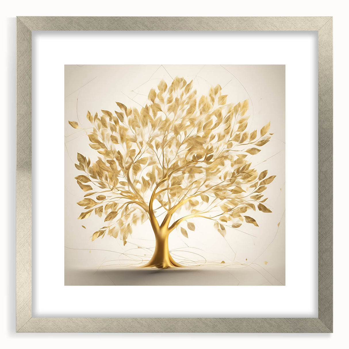 Golden Tree of Life Glam Wall Art – Luxury Home Decor in Modern Style