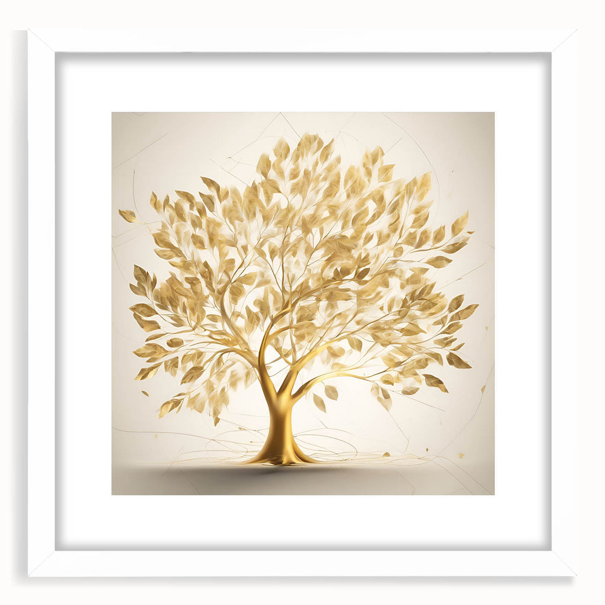 Golden Tree of Life Glam Wall Art – Luxury Home Decor in Modern Style