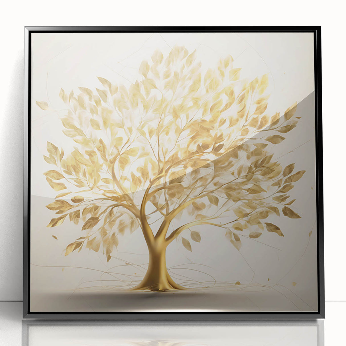 Golden Tree of Life Glam Wall Art – Luxury Home Decor in Modern Style