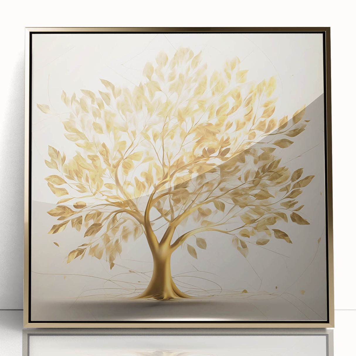 Golden Tree of Life Glam Wall Art – Luxury Home Decor in Modern Style