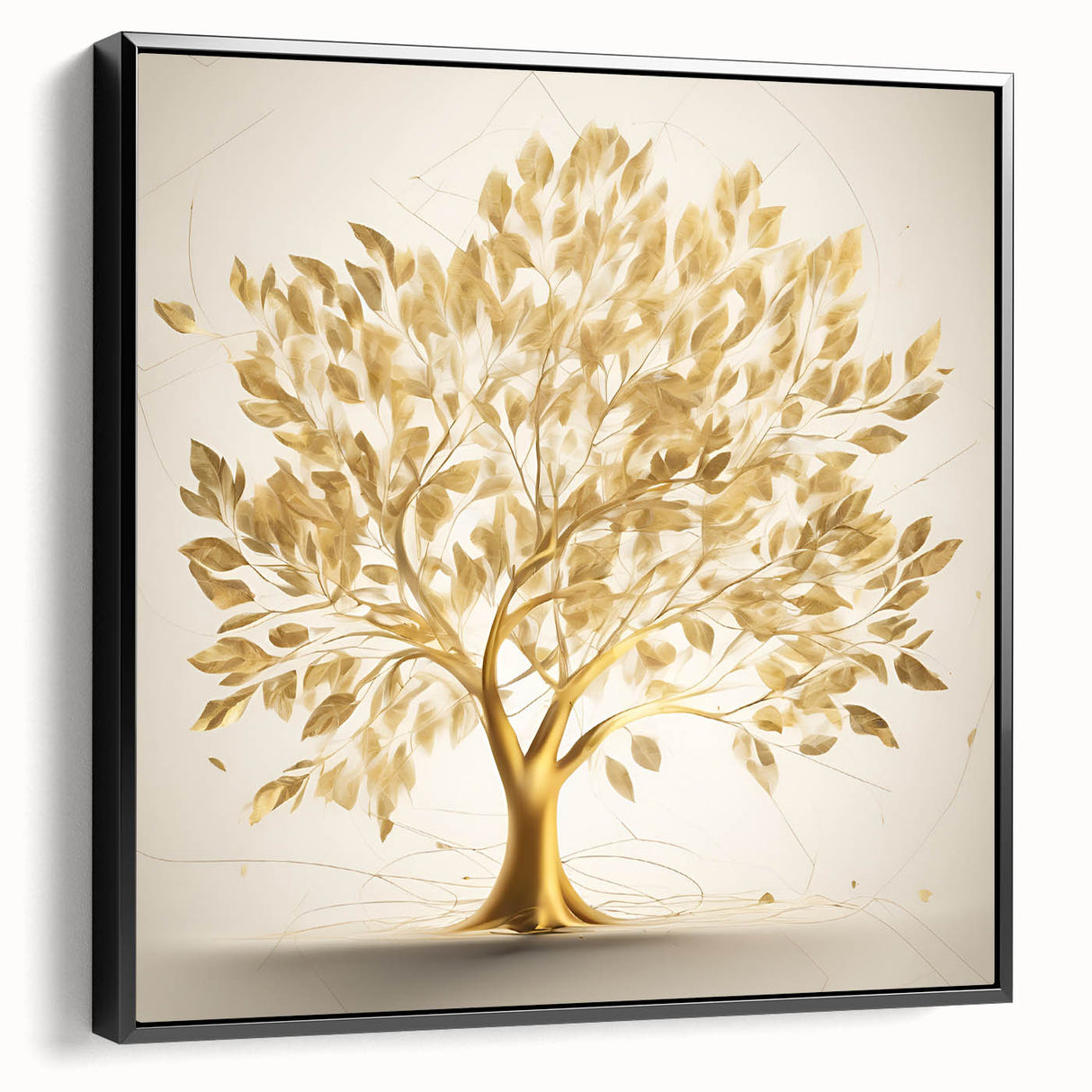 Golden Tree of Life Glam Wall Art – Luxury Home Decor in Modern Style