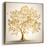 Golden Tree of Life Glam Wall Art – Luxury Home Decor in Modern Style