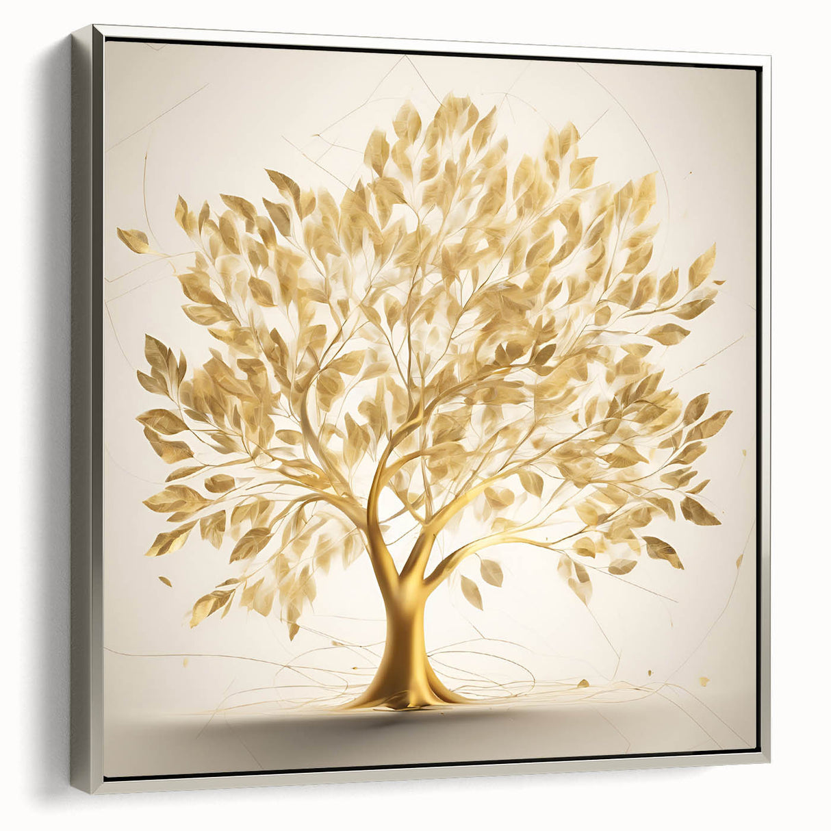 Golden Tree of Life Glam Wall Art – Luxury Home Decor in Modern Style