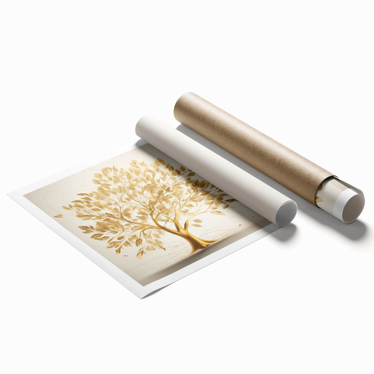 Golden Tree of Life Glam Wall Art – Luxury Home Decor in Modern Style