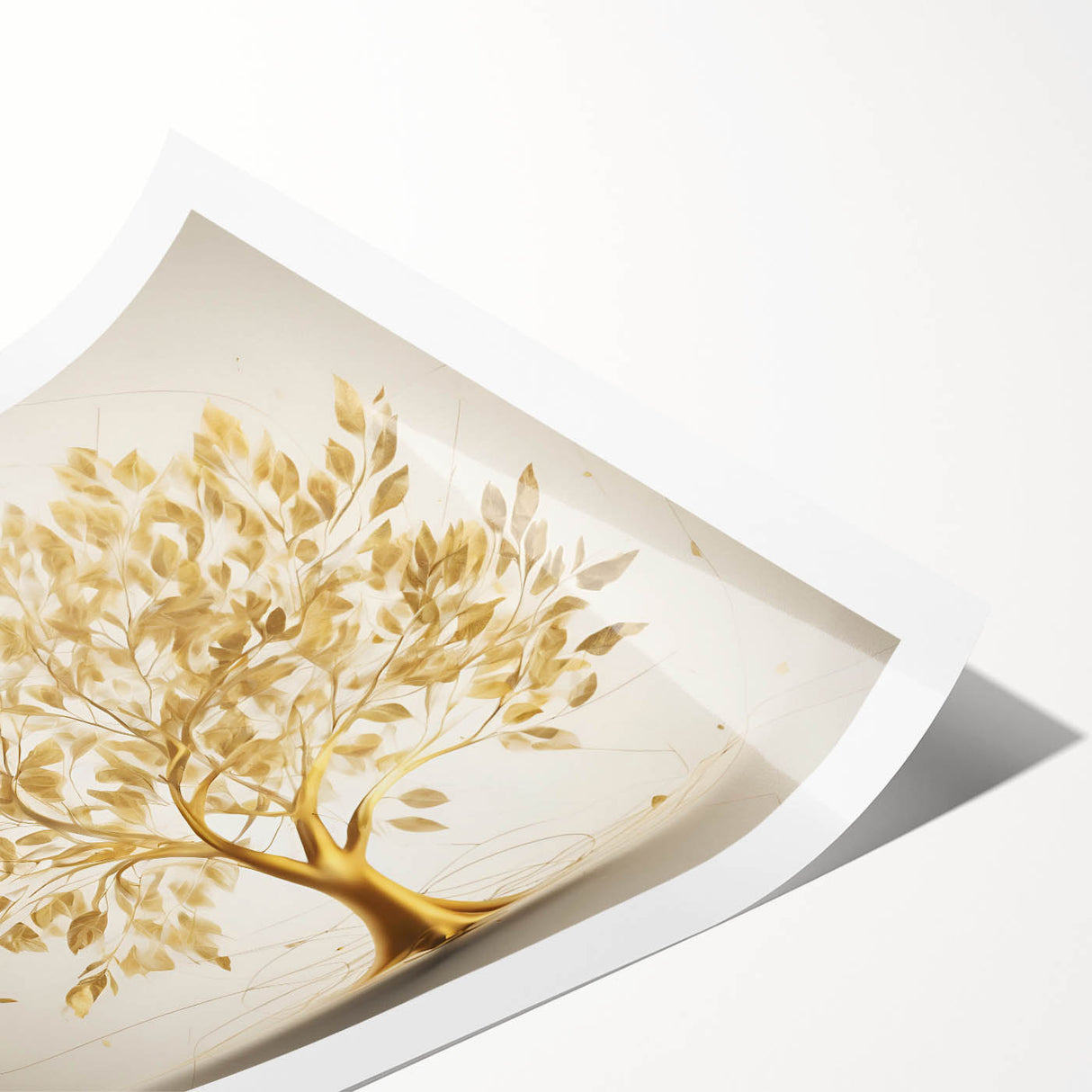 Golden Tree of Life Glam Wall Art – Luxury Home Decor in Modern Style