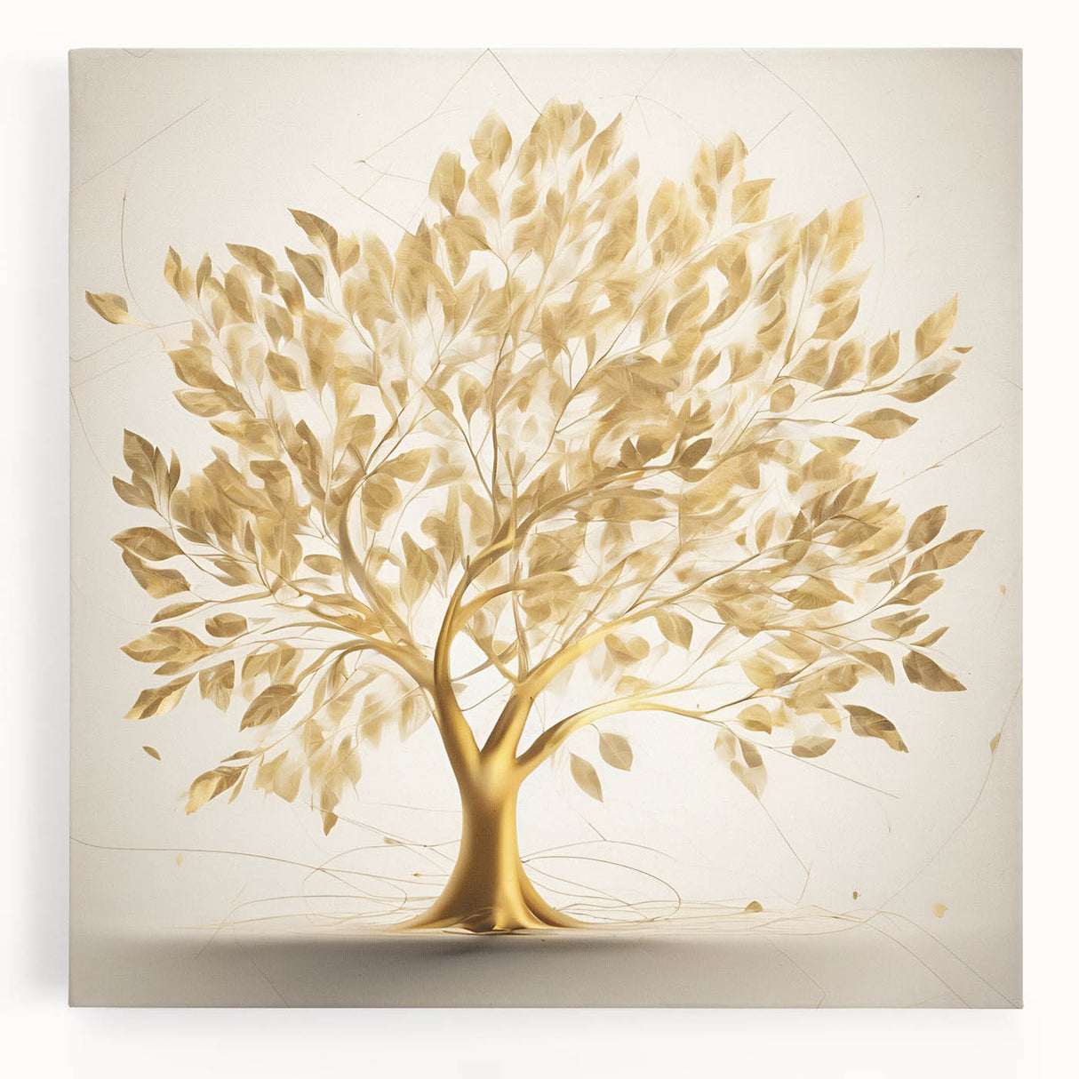 Golden Tree of Life Glam Wall Art – Luxury Home Decor in Modern Style