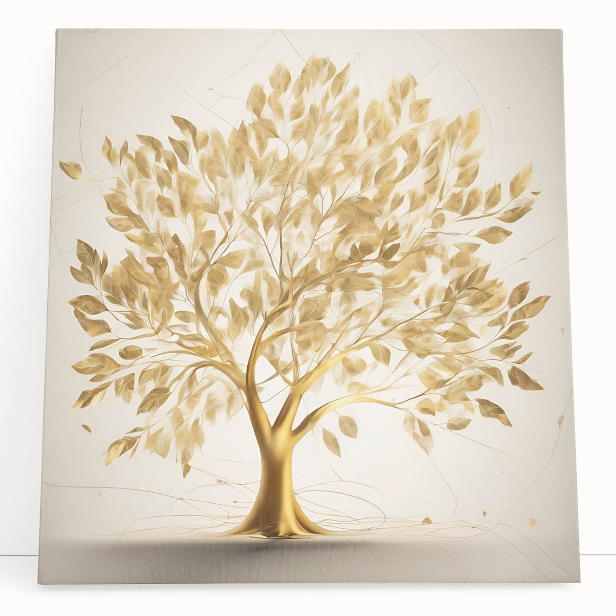 Golden Tree of Life Glam Wall Art – Luxury Home Decor in Modern Style