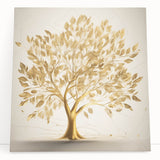 Golden Tree of Life Glam Wall Art – Luxury Home Decor in Modern Style