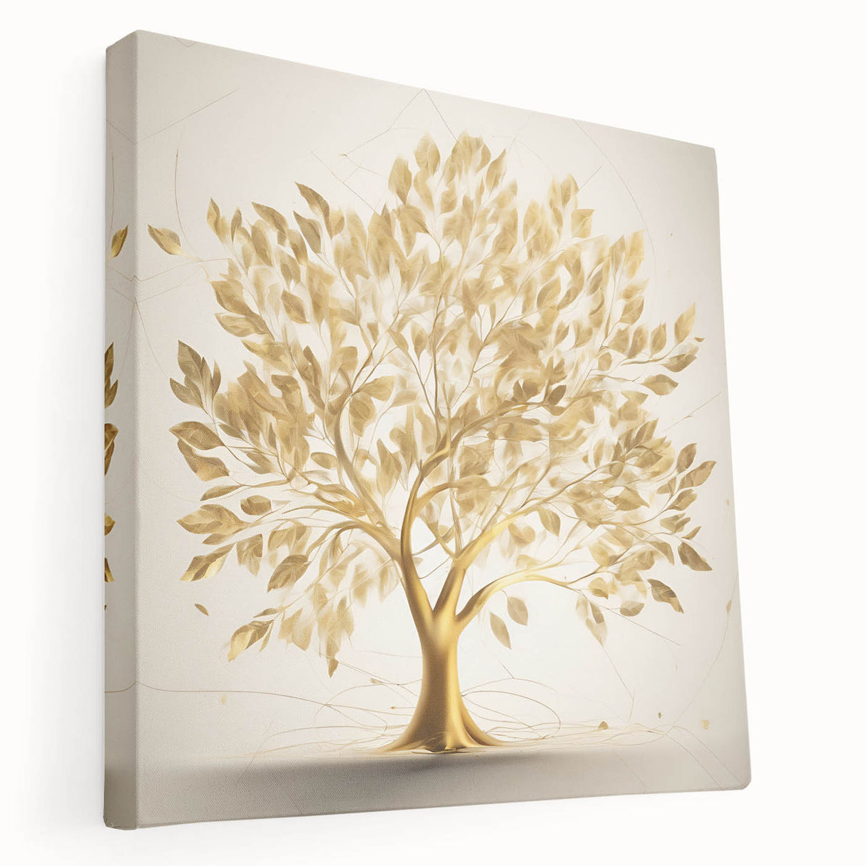 Golden Tree of Life Glam Wall Art – Luxury Home Decor in Modern Style