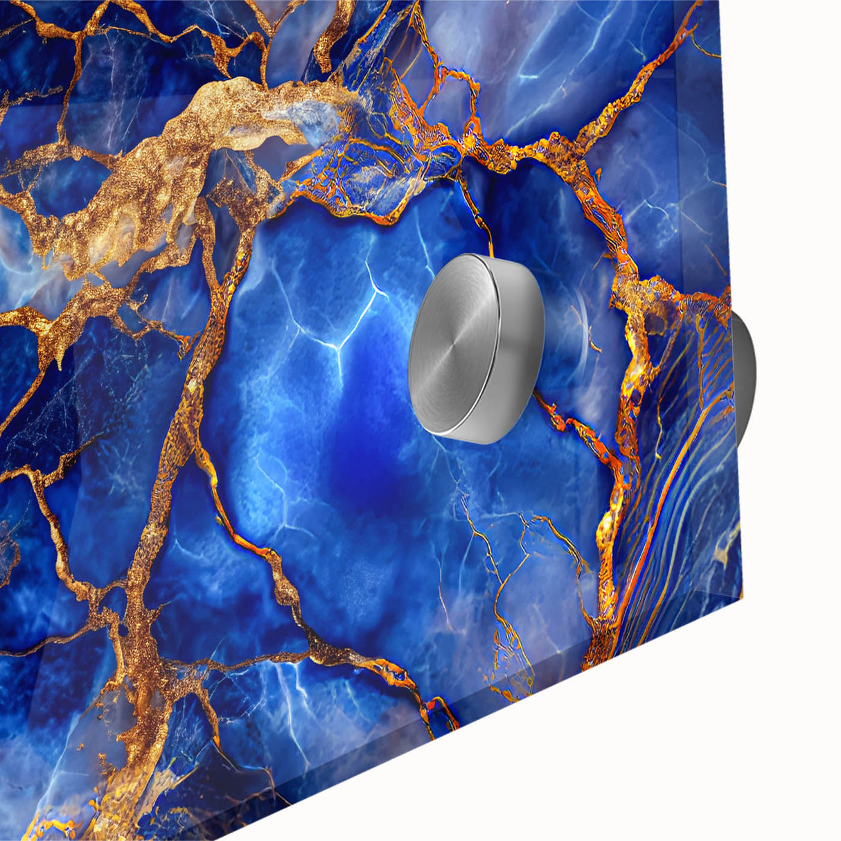 Luxurious Blue & Gold Marble Art – Elegant Glam Wall Art for Modern Spaces