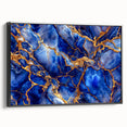 Luxurious Blue & Gold Marble Art – Elegant Glam Wall Art for Modern Spaces