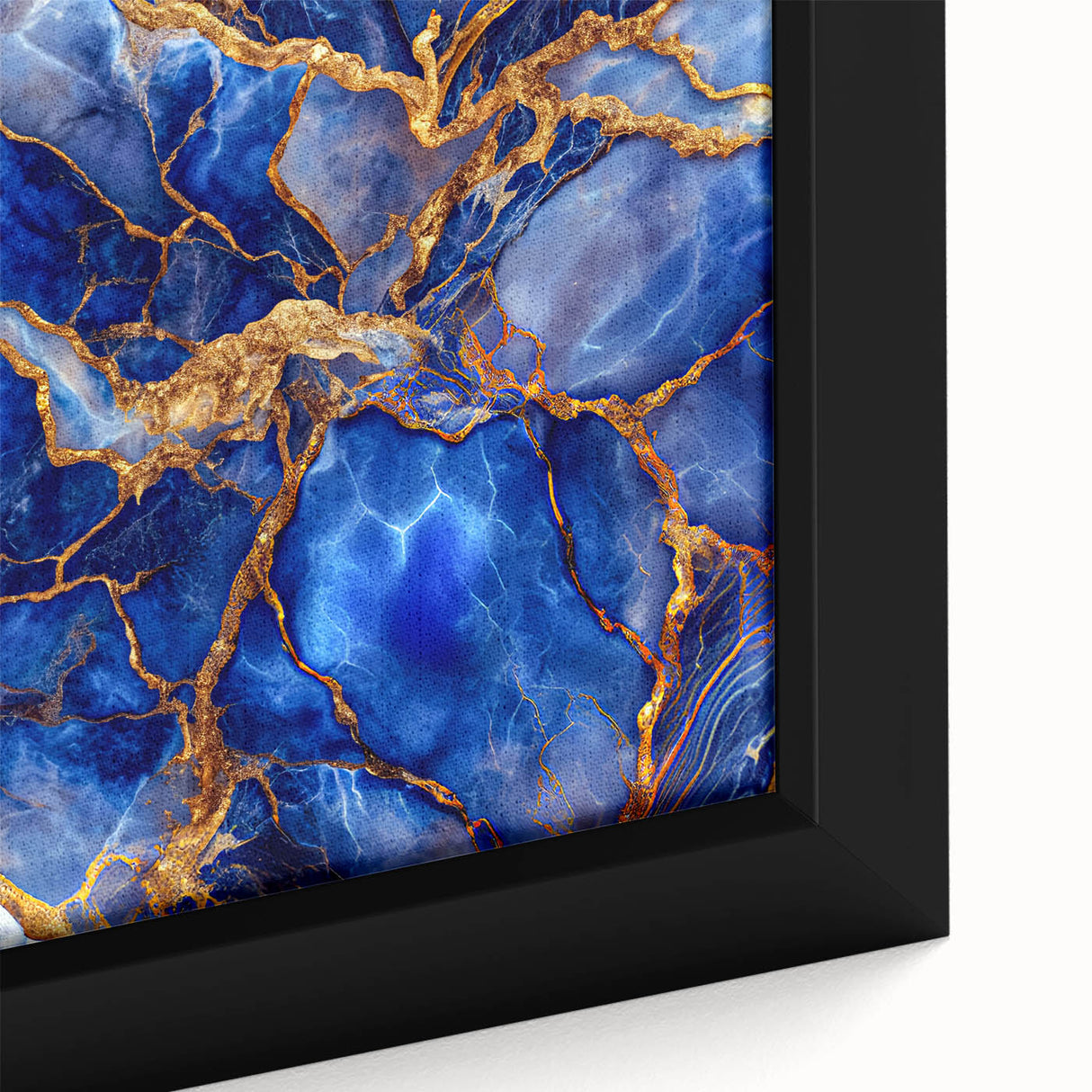 Luxurious Blue & Gold Marble Art – Elegant Glam Wall Art for Modern Spaces
