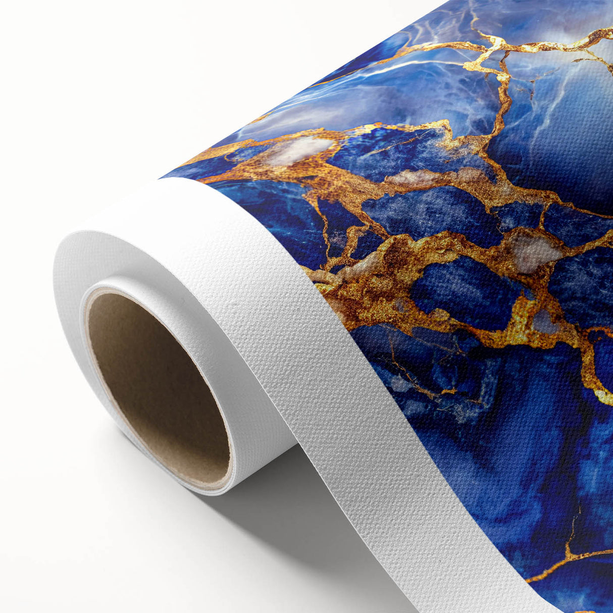Luxurious Blue & Gold Marble Art – Elegant Glam Wall Art for Modern Spaces