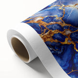 Luxurious Blue & Gold Marble Art – Elegant Glam Wall Art for Modern Spaces