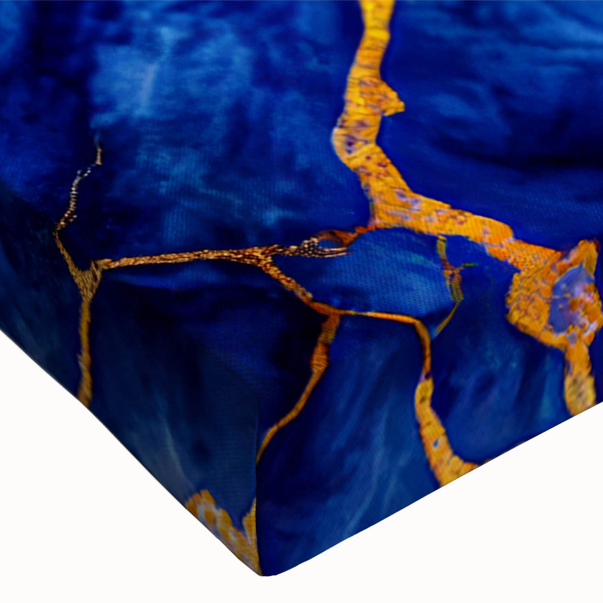 Luxurious Blue & Gold Marble Art – Elegant Glam Wall Art for Modern Spaces