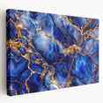Luxurious Blue & Gold Marble Art – Elegant Glam Wall Art for Modern Spaces