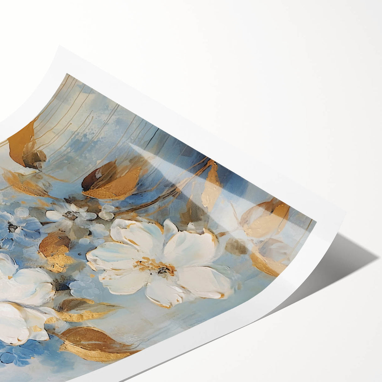 Floral Glam Wall Art - Elegant Chic Decor for Luxury Home Interiors