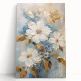 Floral Glam Wall Art - Elegant Chic Decor for Luxury Home Interiors