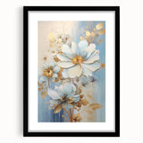 Chic Floral Glam Wall Art - Sophisticated Luxury Decor for Elegant Homes