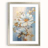 Chic Floral Glam Wall Art - Sophisticated Luxury Decor for Elegant Homes