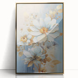 Chic Floral Glam Wall Art - Sophisticated Luxury Decor for Elegant Homes