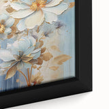 Chic Floral Glam Wall Art - Sophisticated Luxury Decor for Elegant Homes