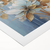 Chic Floral Glam Wall Art - Sophisticated Luxury Decor for Elegant Homes