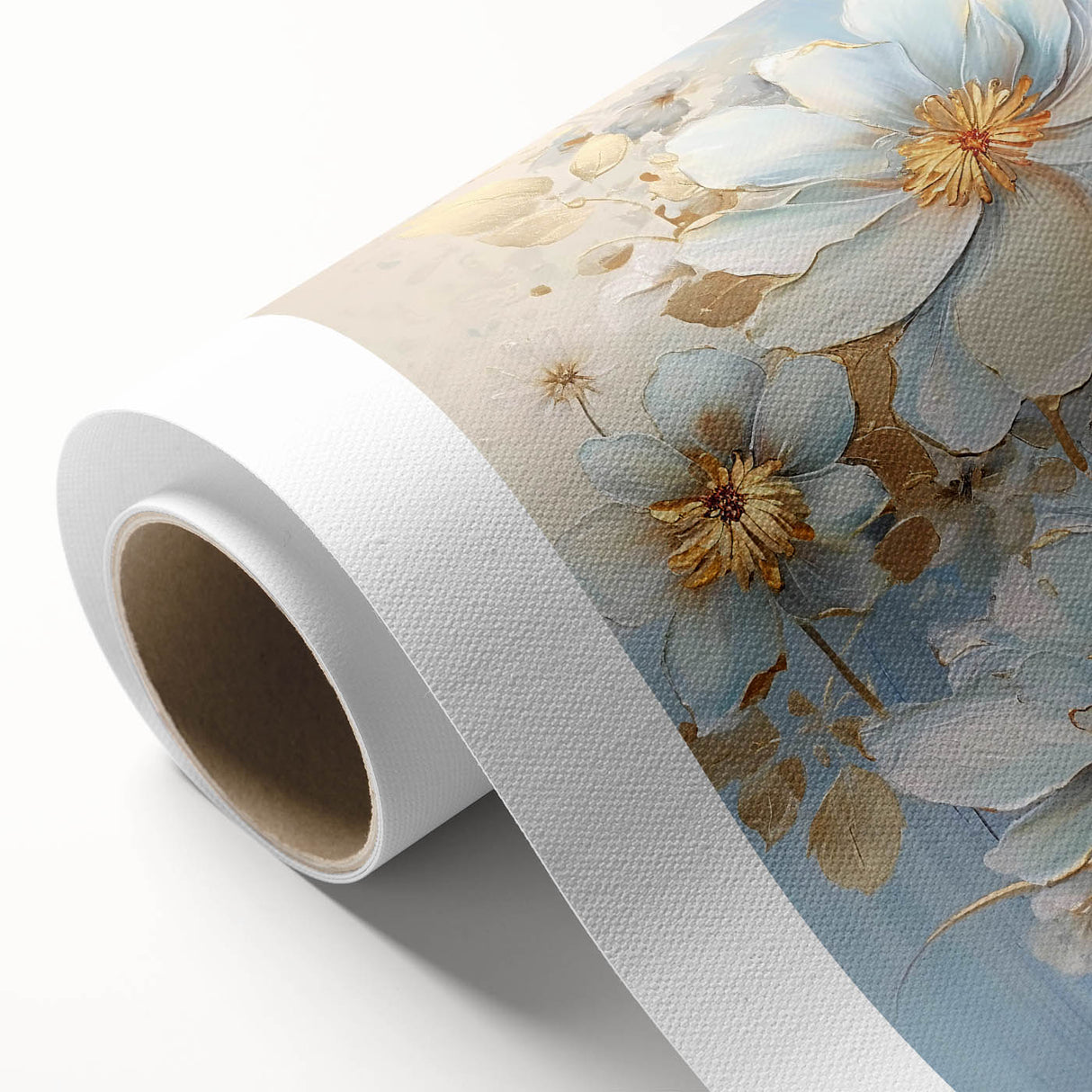 Chic Floral Glam Wall Art - Sophisticated Luxury Decor for Elegant Homes