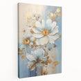 Chic Floral Glam Wall Art - Sophisticated Luxury Decor for Elegant Homes