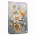 Luxurious Floral Glam Wall Art - Elegant Gold Accents for Chic Homes