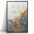Luxurious Floral Glam Wall Art - Elegant Gold Accents for Chic Homes