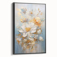 Luxurious Floral Glam Wall Art - Elegant Gold Accents for Chic Homes