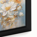Luxurious Floral Glam Wall Art - Elegant Gold Accents for Chic Homes