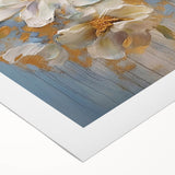 Luxurious Floral Glam Wall Art - Elegant Gold Accents for Chic Homes