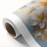 Luxurious Floral Glam Wall Art - Elegant Gold Accents for Chic Homes