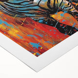 Bold Zebra Glam Wall Art - Vibrant Chic Decor for Modern Interiors