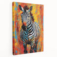 Bold Zebra Glam Wall Art - Vibrant Chic Decor for Modern Interiors