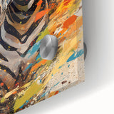 Dynamic Zebra Glam Wall Art - Bold and Vibrant Decor for Modern Homes