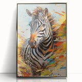 Dynamic Zebra Glam Wall Art - Bold and Vibrant Decor for Modern Homes