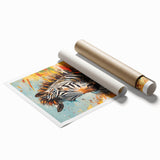 Dynamic Zebra Glam Wall Art - Bold and Vibrant Decor for Modern Homes