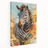 Dynamic Zebra Glam Wall Art - Bold and Vibrant Decor for Modern Homes