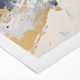 Abstract Navy and Gold Glam Wall Art - Chic Decor for Modern Homes